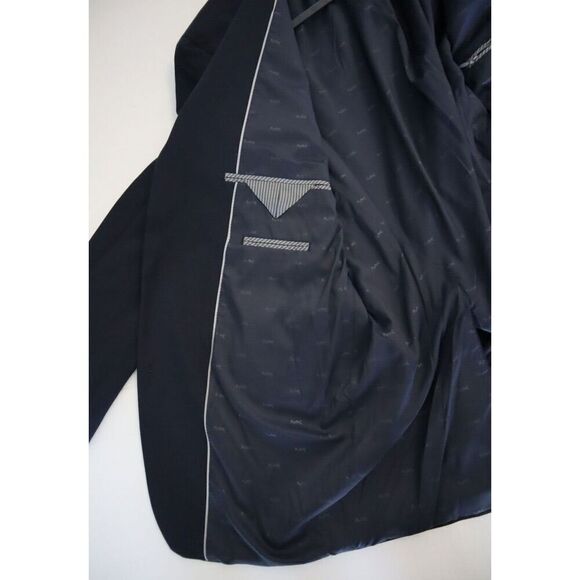 Michael Kors 4900133259 Men's Sz 44R Navy Classic-Fit Stretch Solid Blazers - Picture 8 of 12